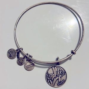 Alex and Ani sister Silver Expandable Charm Bracelet 2014 (+) energy